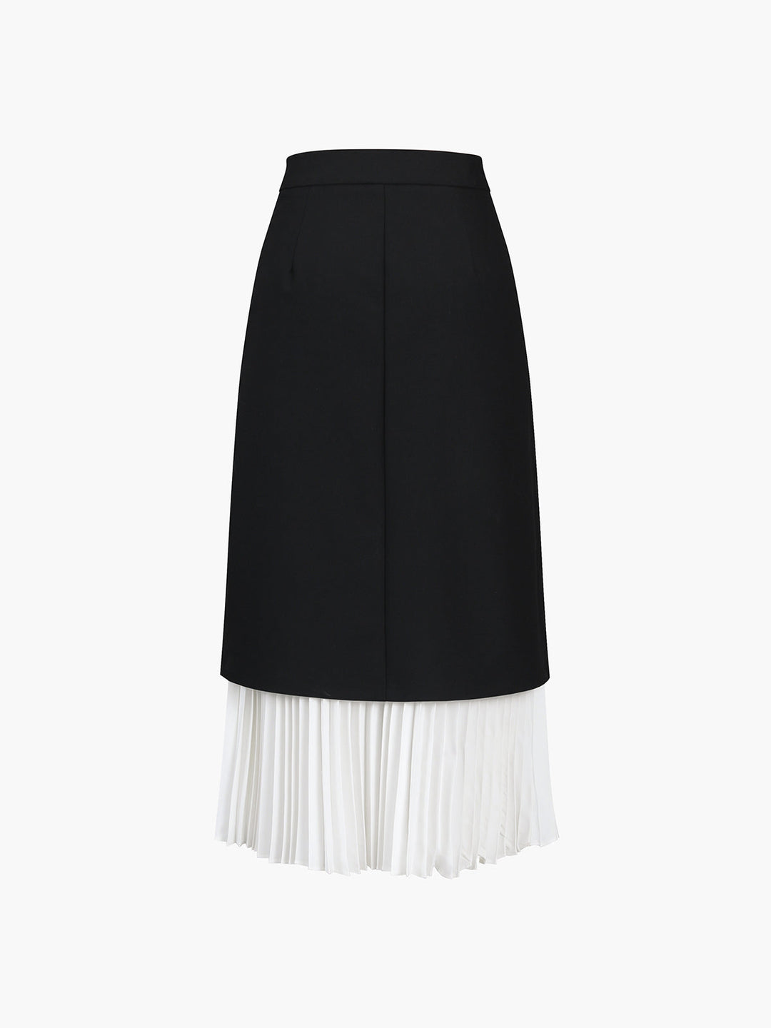 Women's Midi Skirt Woven Fabric High-Waisted Pleated Tulle Skirt