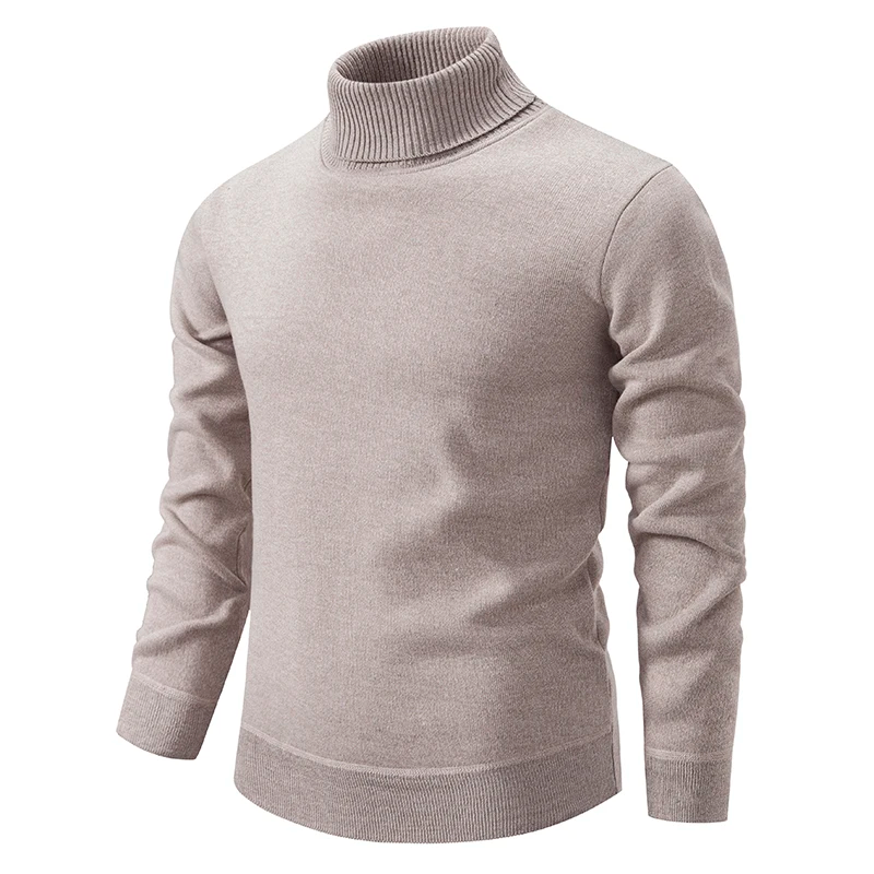 Men's Cotton Turtleneck Sweater - Scandinavian Design