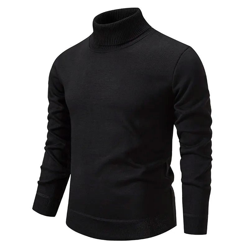 Men's Cotton Turtleneck Sweater - Scandinavian Design