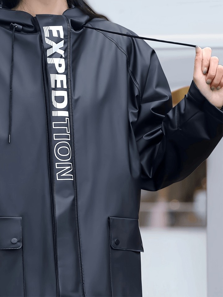 Women's Waterproof Rain Suit With Hood Stylish