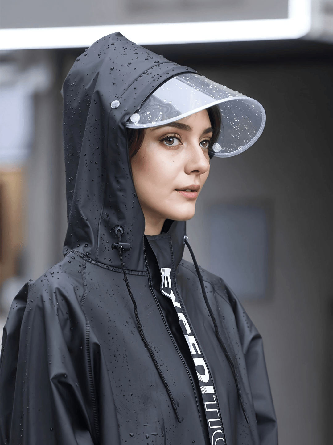 Women's Waterproof Rain Suit With Hood Stylish