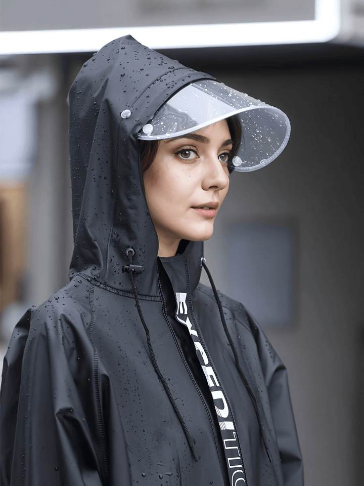 Women's Waterproof Rain Suit With Hood Stylish