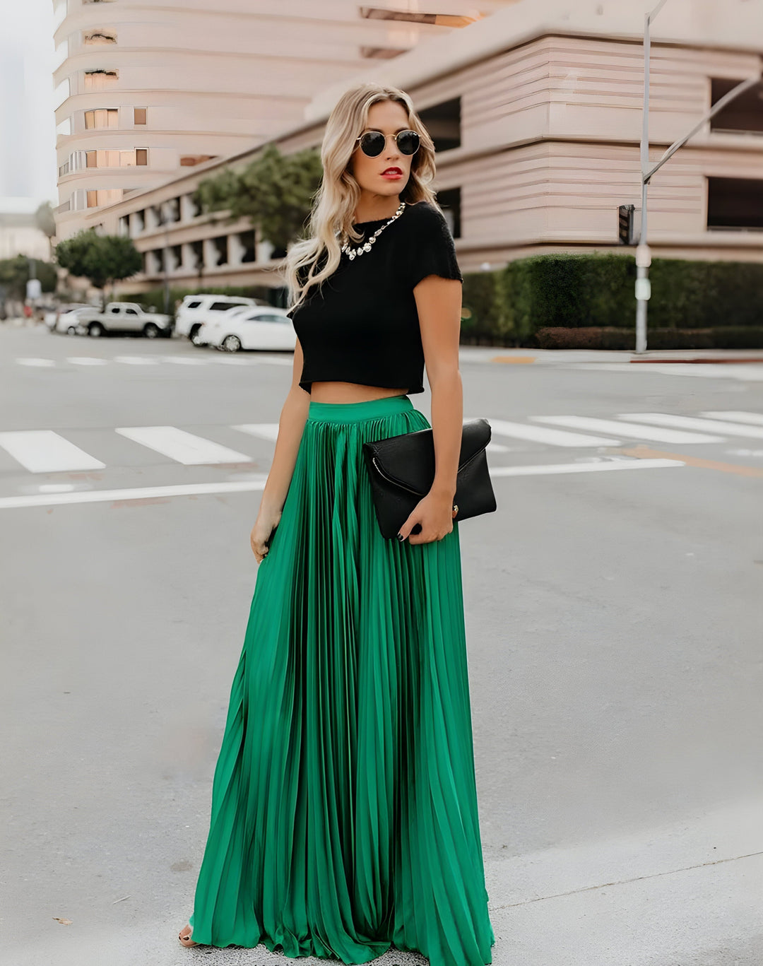 Women's Skirt Viscose Long Casual A-Line Cut