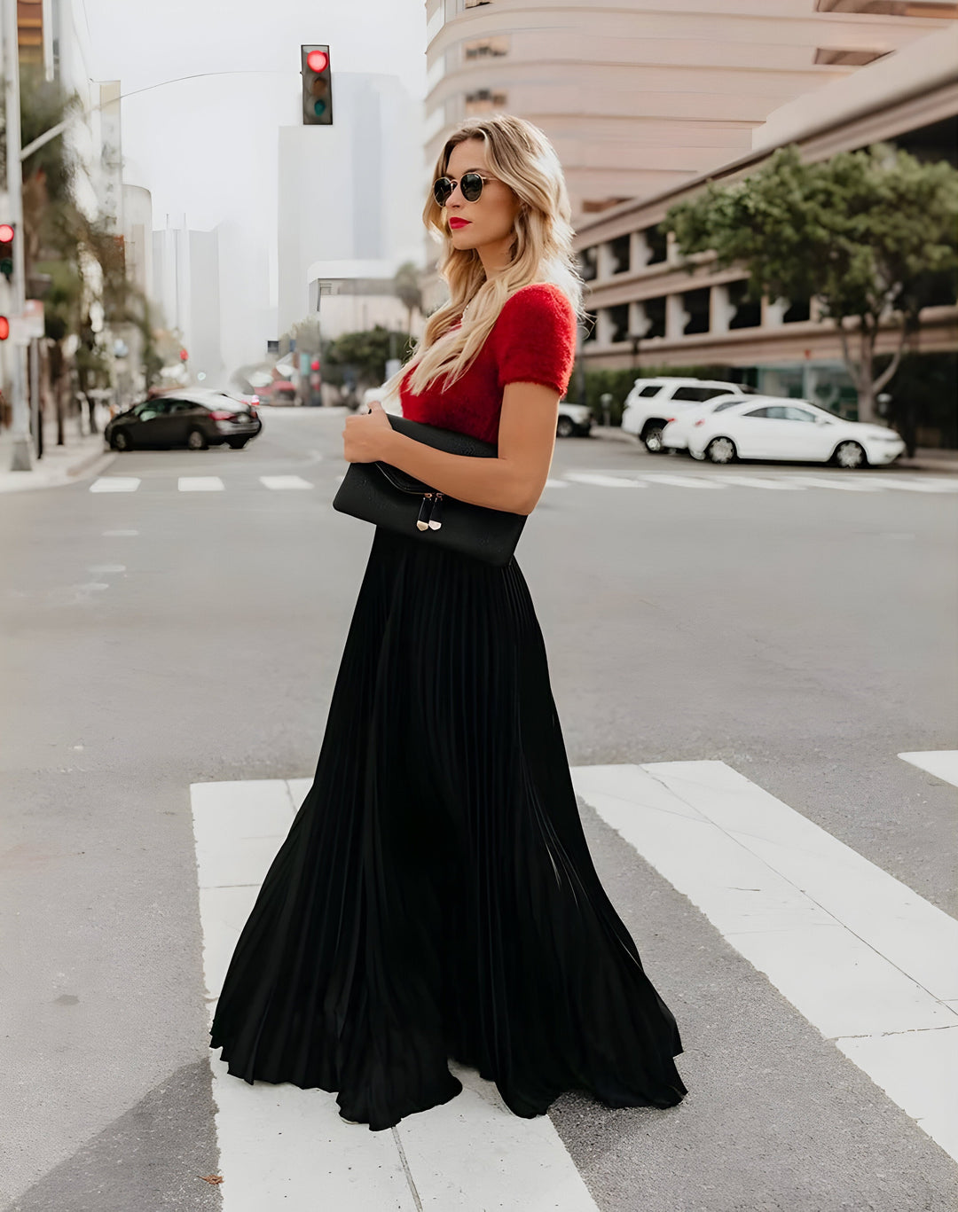 Women's Skirt Viscose Long Casual A-Line Cut