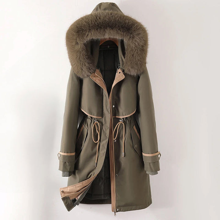 Women's quilted jacket with hood High-quality quilted fabric Casual