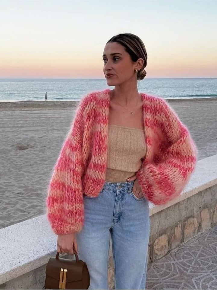 Women's Cardigan Open Front Soft Material Elegant