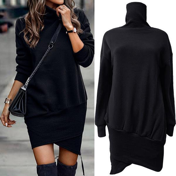 Women's Knit Dress Wool Elegant Fitted