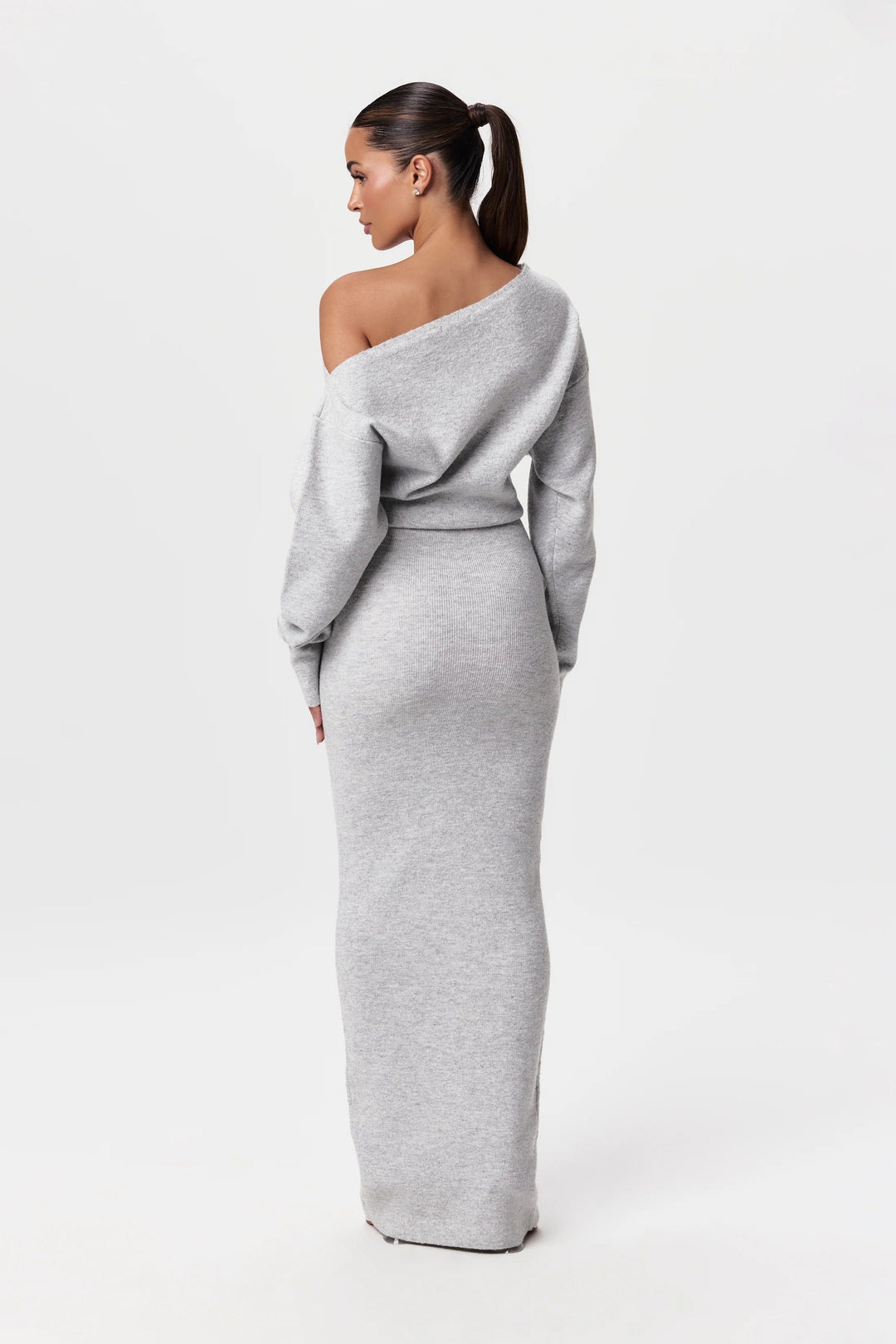 Women's Sweater Dress Drop Shoulder Style High-Quality Fibers