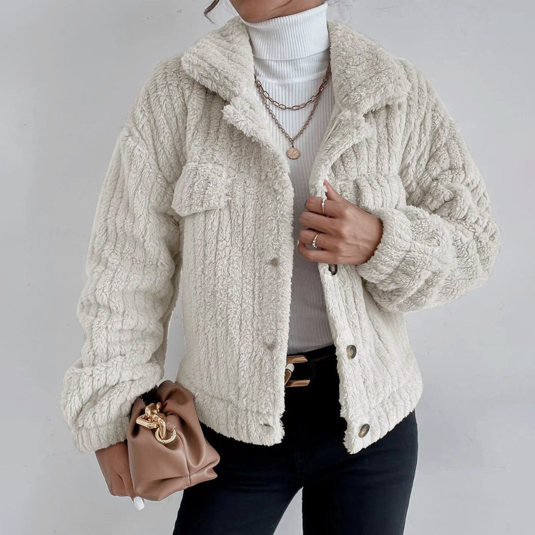 Women's Teddy Coat Short Teddy Material Elegant