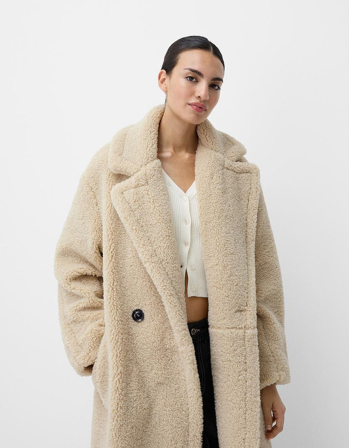 Women's Teddy Coat Long Warm Soft Classic Style