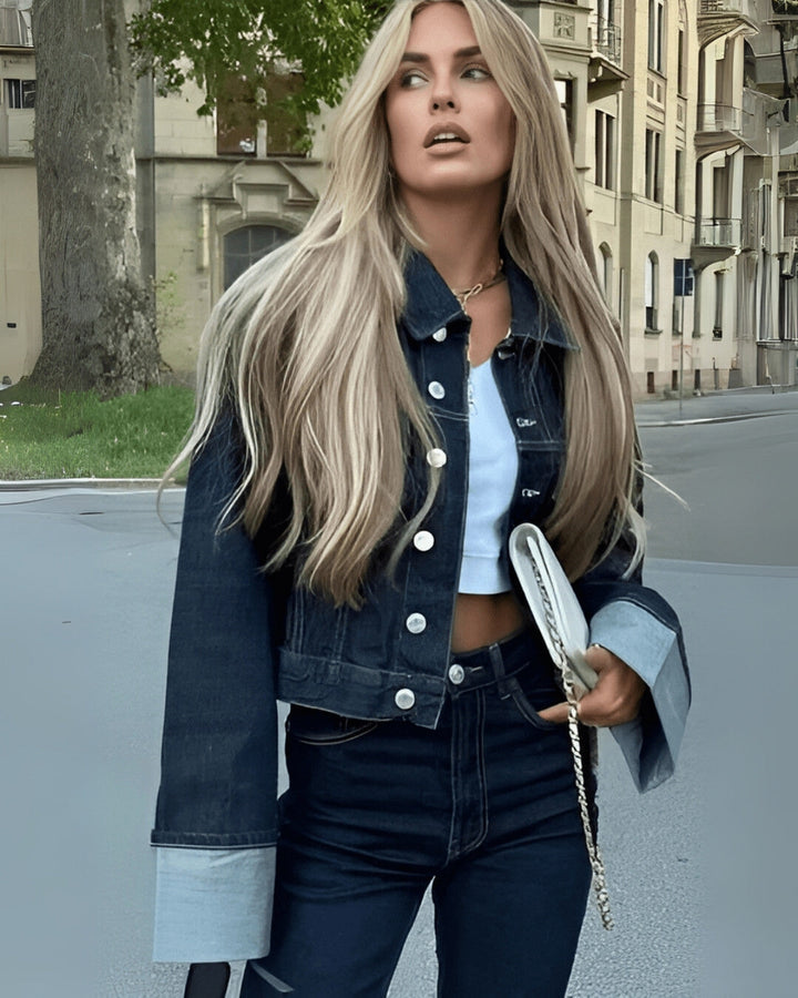 Women's Twin Set Denim Comfortable Elegant