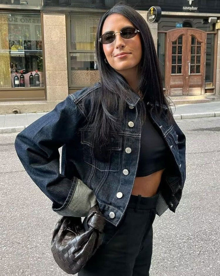 Women's Twin Set Denim Comfortable Elegant