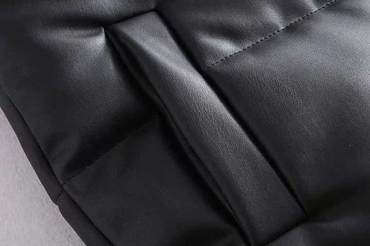 Women's Vest Short Stand-up Collar Elegant Fashion Made from High-Quality Fabric