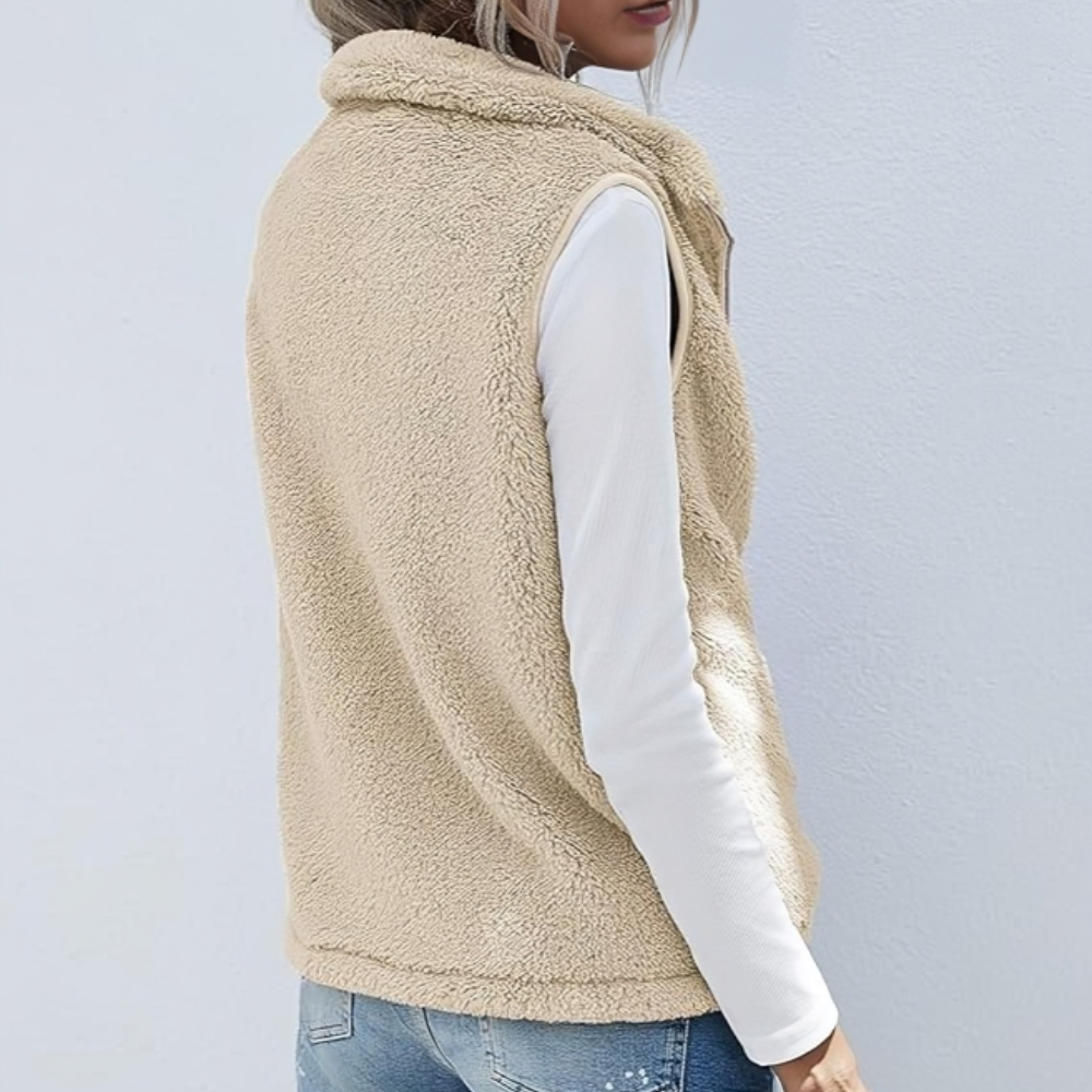 Women's Vest Cozy With Zipper
