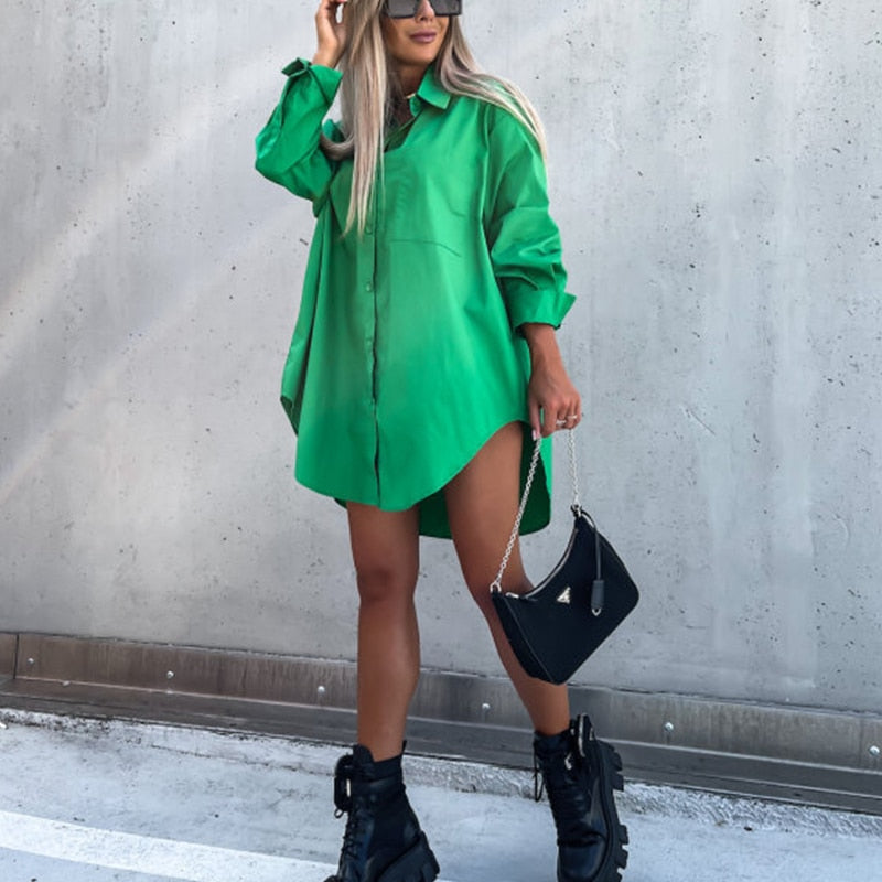 Women's blouse cotton casual style with long sleeve