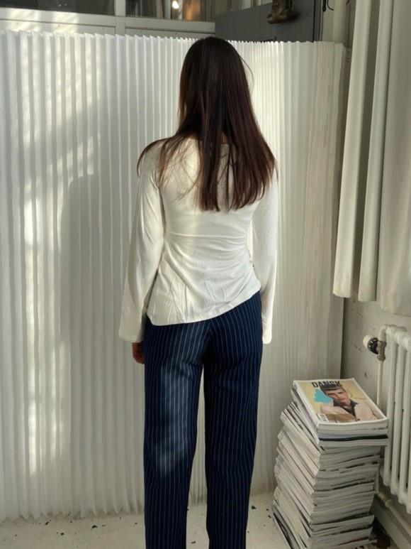 Women's blouse viscose knot detail elegant festive