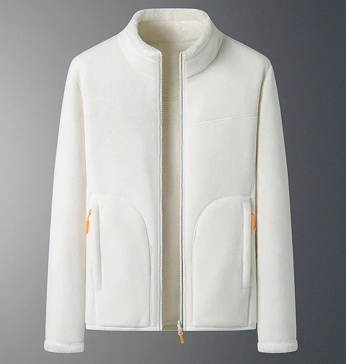 Women's functional jacket with high collar and side pockets