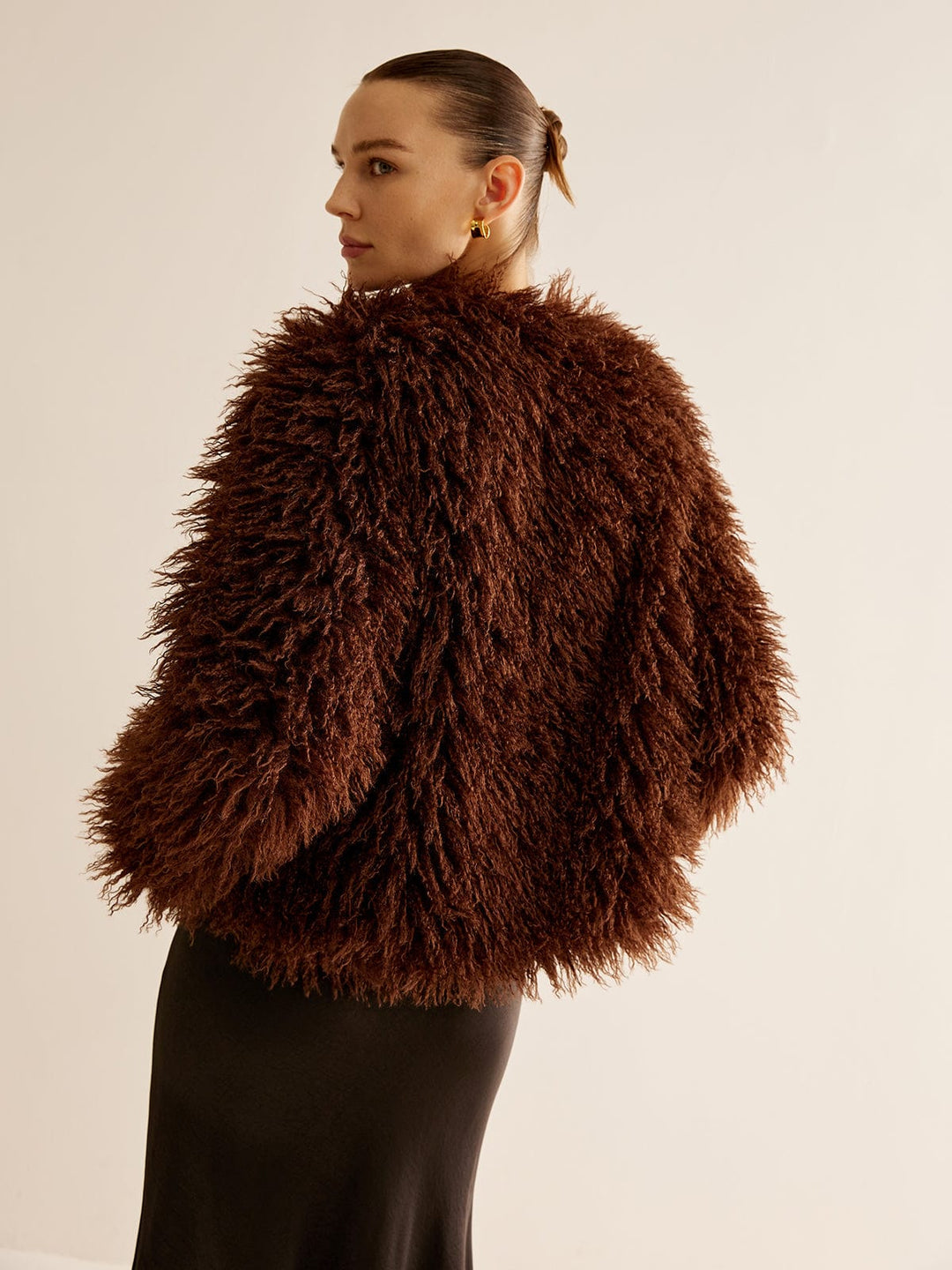 Women's Jacket Faux Fur Boho Chic – Cozy and Modern
