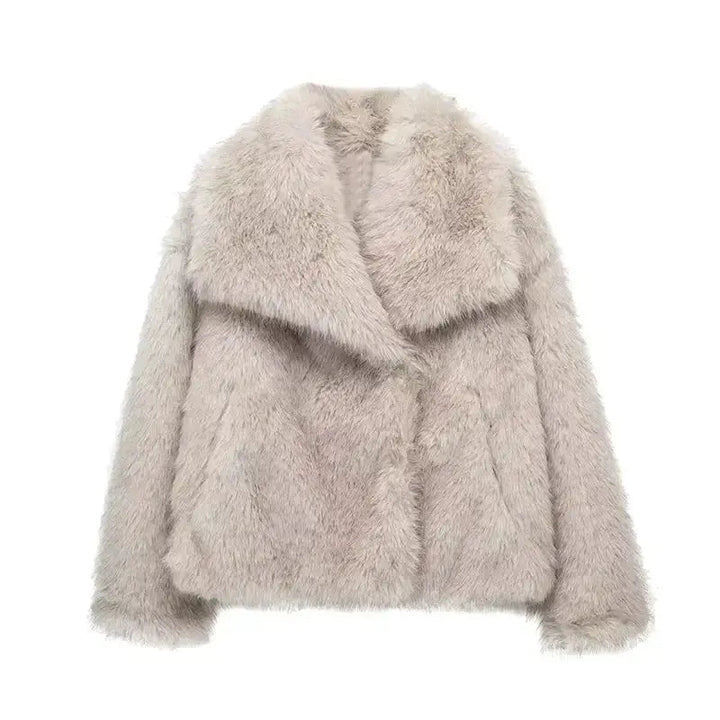 Women's jacket faux fur luxurious stylish