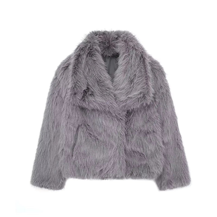 Women's jacket faux fur luxurious stylish