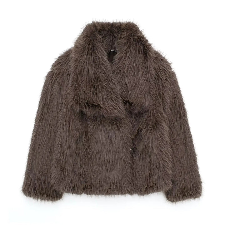 Women's jacket faux fur luxurious stylish