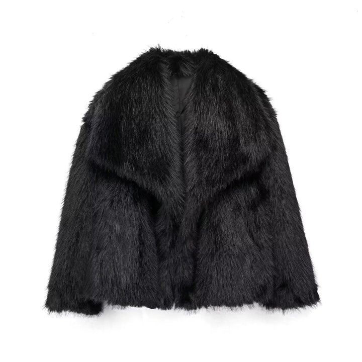 Women's jacket faux fur luxurious stylish