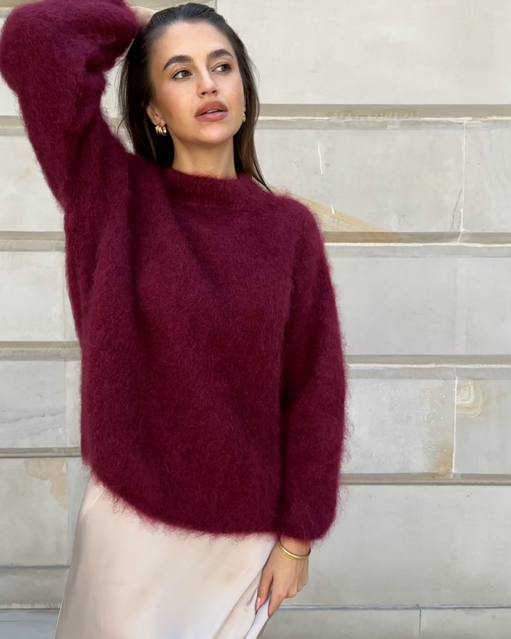 Women's Mohair Sweater Elegant for Style-Conscious