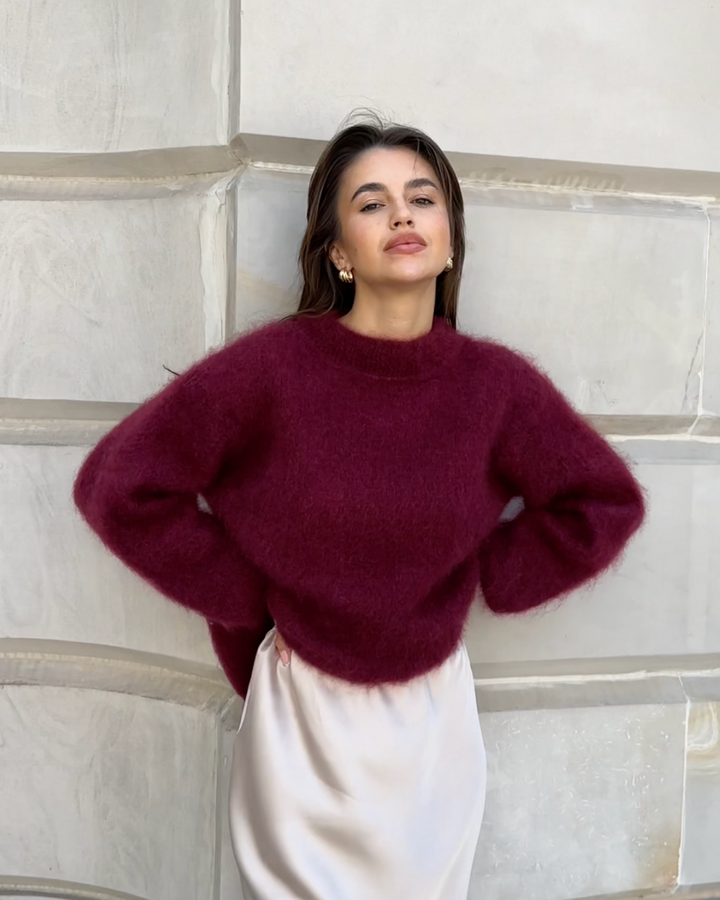 Women's Mohair Sweater Elegant for Style-Conscious
