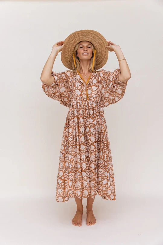 Women's dress – Viscose – Boho floral pattern – Summer style