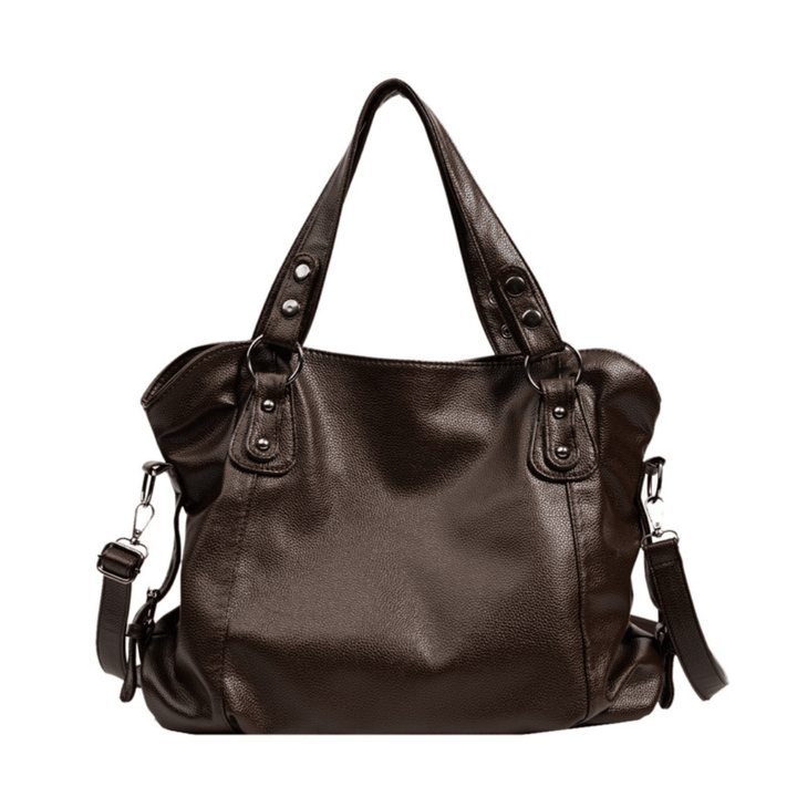 Elegant tote bag made of faux leather