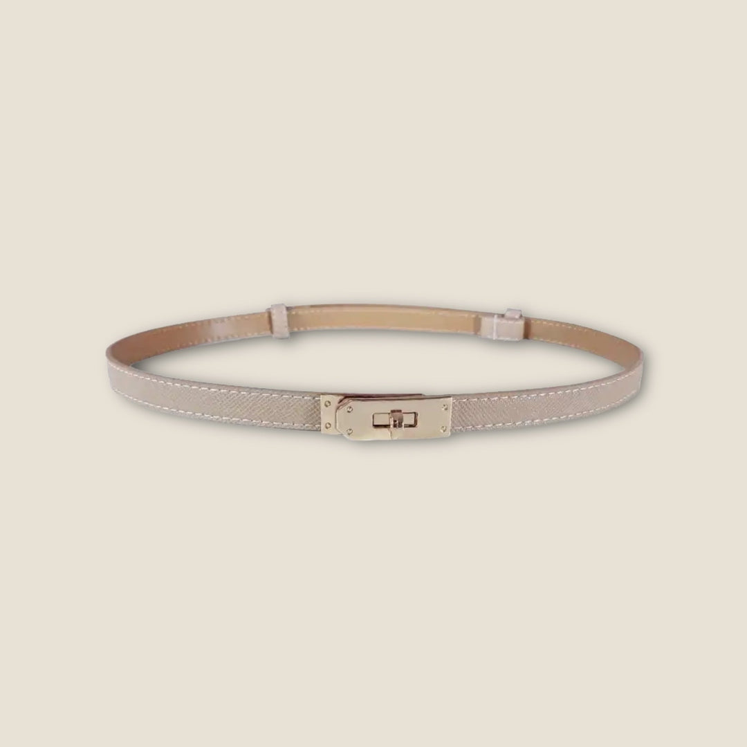 Luxurious women's waist belt – elegant design with gold accent