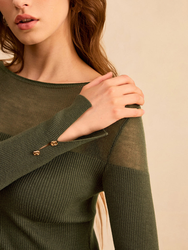 Bootsnacken knit long-sleeve top made of wool for comfort and style