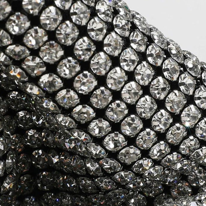 Sparkling Rhinestone Evening Bag Women – Mini Clutch with Shoulder Chain