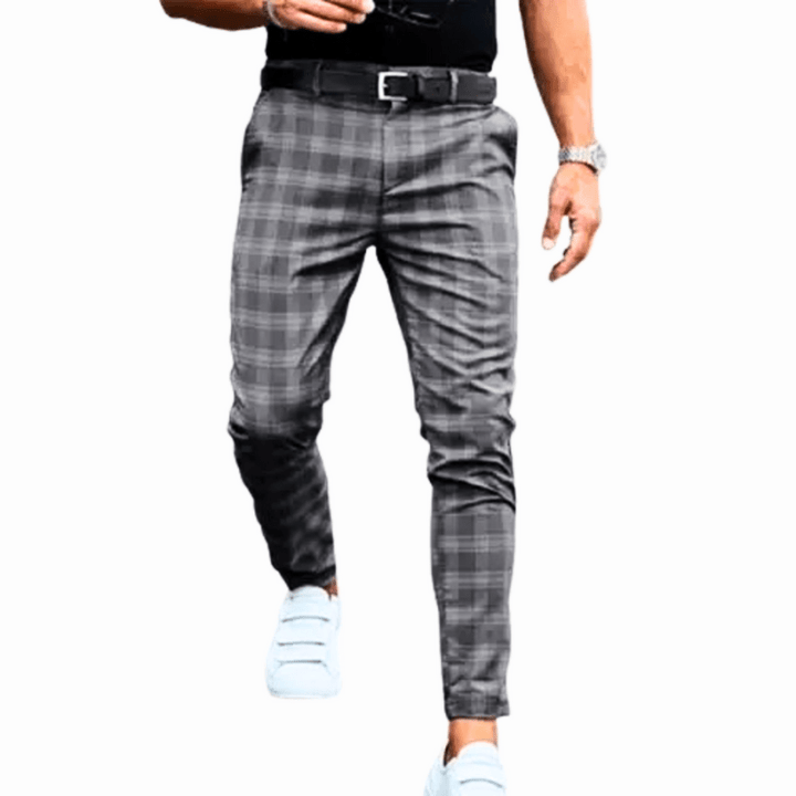 Elegant Checkered Pants For Men, Comfortable & Versatile, Ideal For Every Occasion