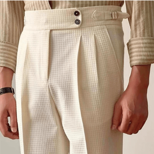 Men's High-Waisted Trousers – Elegant Pants for Style-Conscious Men