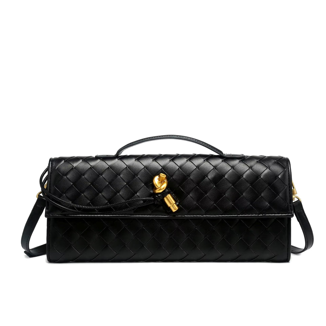 Luxury Vegan Leather Clutch – Handwoven, Elegant & Sustainable
