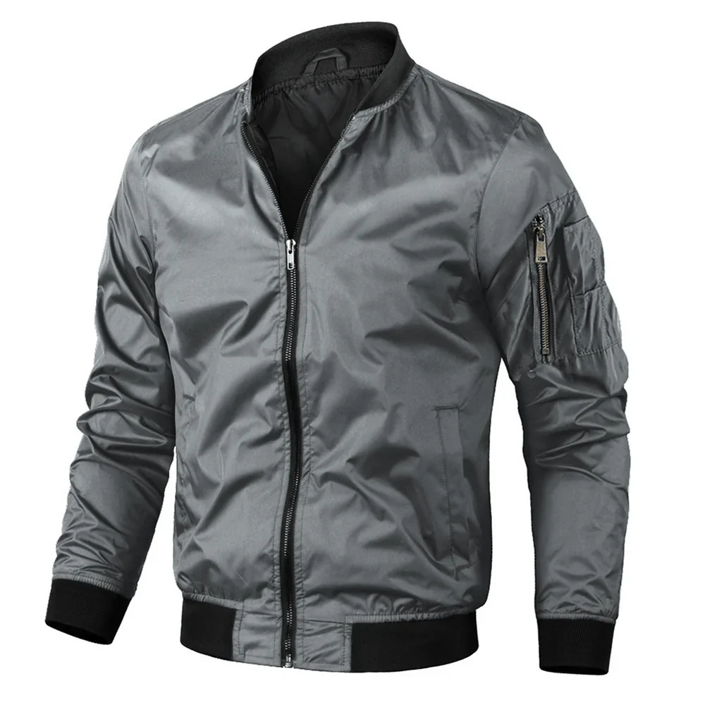 Men's bomber jacket - Casual with zipper