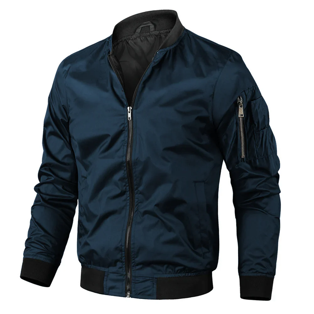 Men's bomber jacket - Casual with zipper