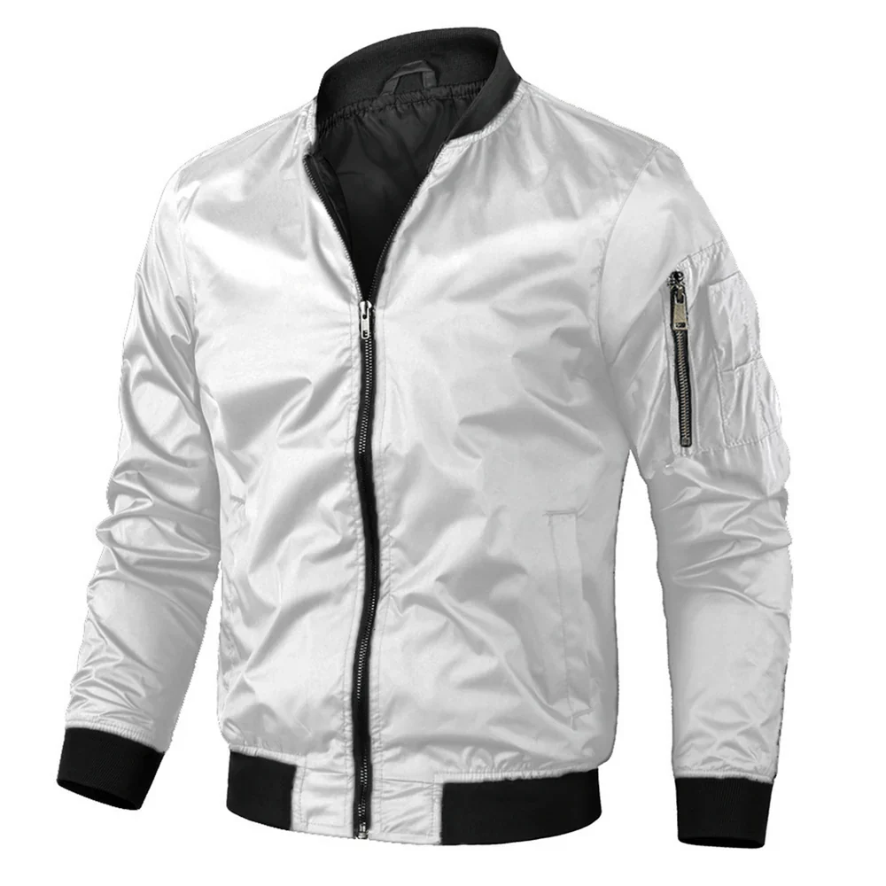 Men's bomber jacket - Casual with zipper