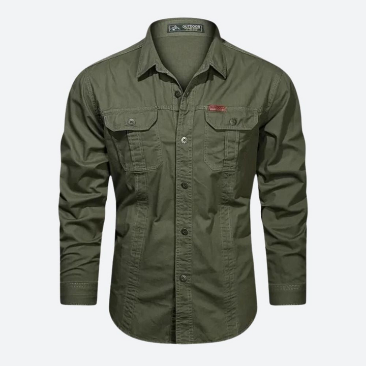 Men's Cargo Shirt - Stylish Casual