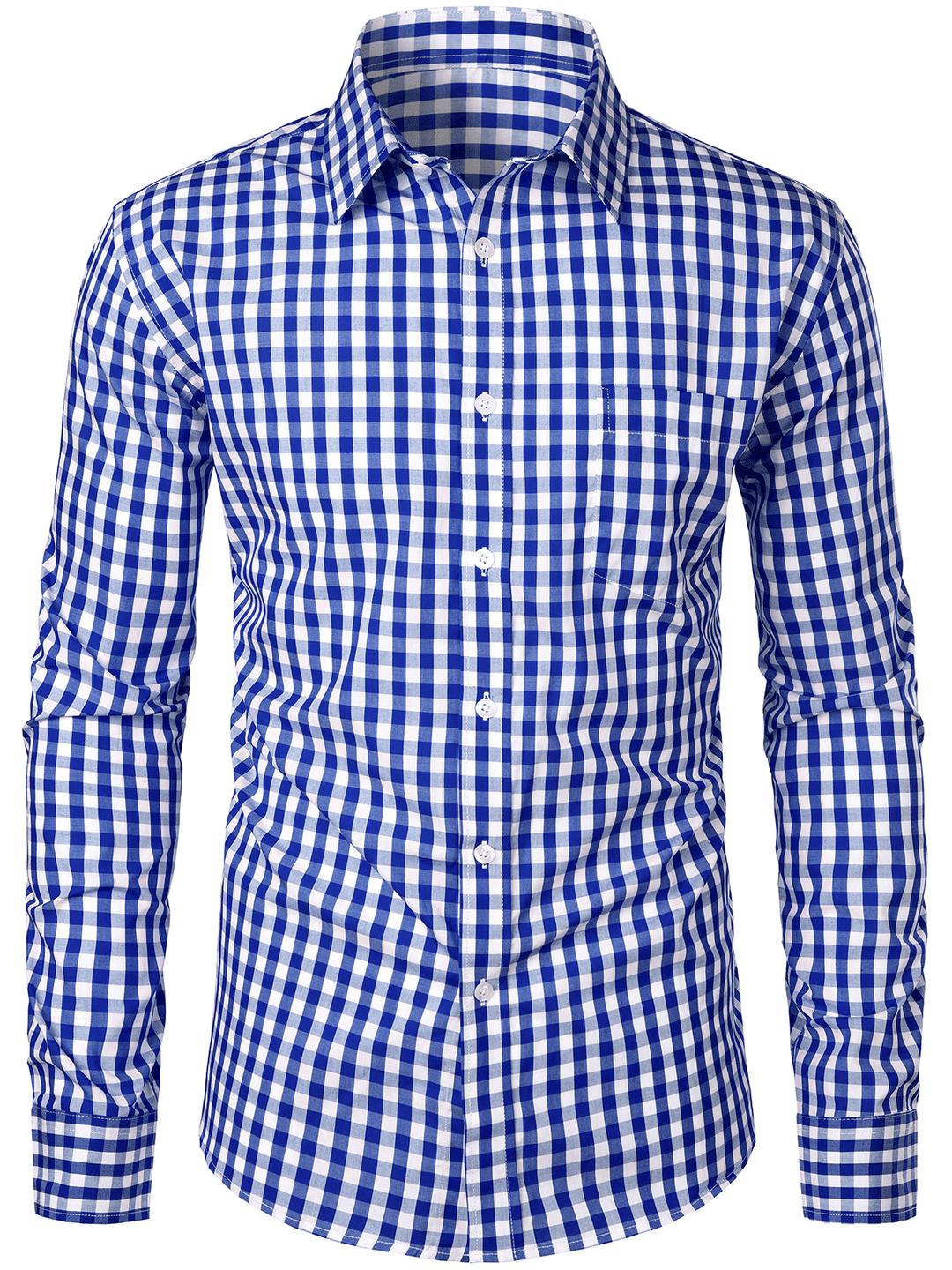 Men's Shirt Cotton Checkered Pattern