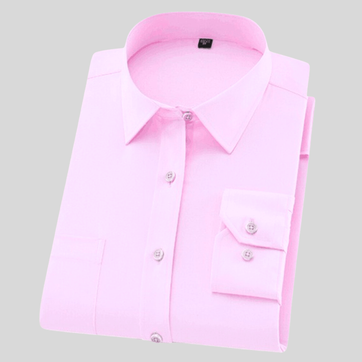 Men's Shirt Cotton Long Sleeve Classic Comfortable