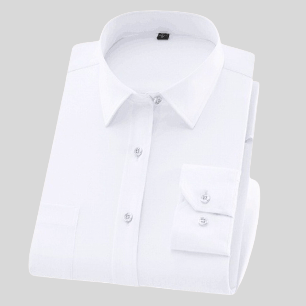 Men's Shirt Cotton Long Sleeve Classic Comfortable