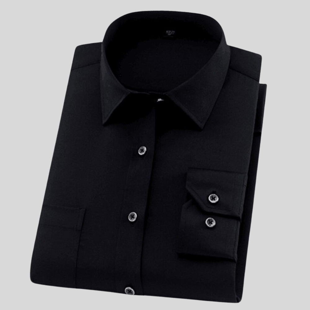 Men's Shirt Cotton Long Sleeve Classic Comfortable