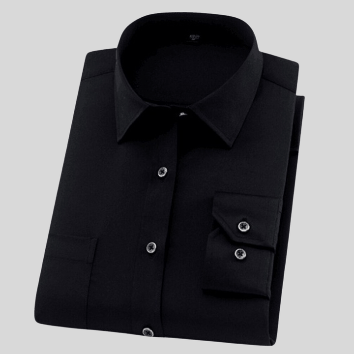 Men's Shirt Cotton Long Sleeve Classic Comfortable