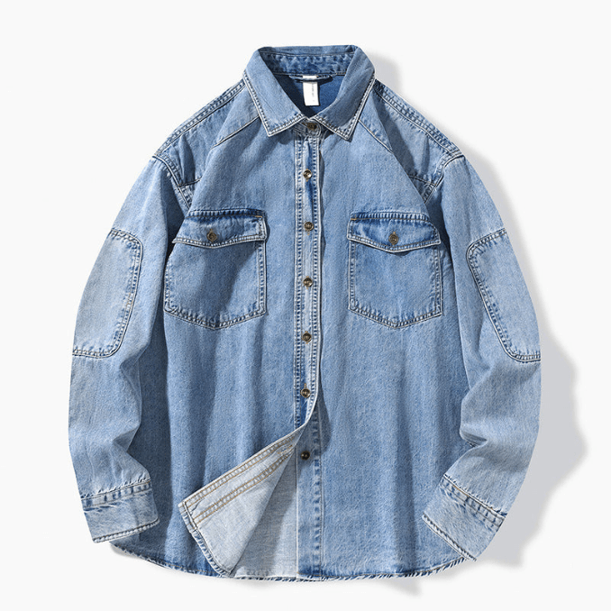 Men's Shirt Denim 100% Cotton Comfortable Stylish