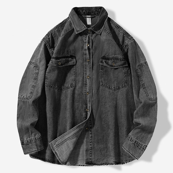 Men's Shirt Denim 100% Cotton Comfortable Stylish