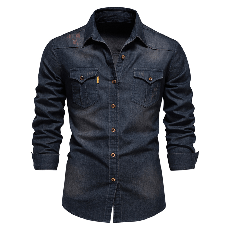 Men's Shirt Long Sleeve Cotton Casual Style