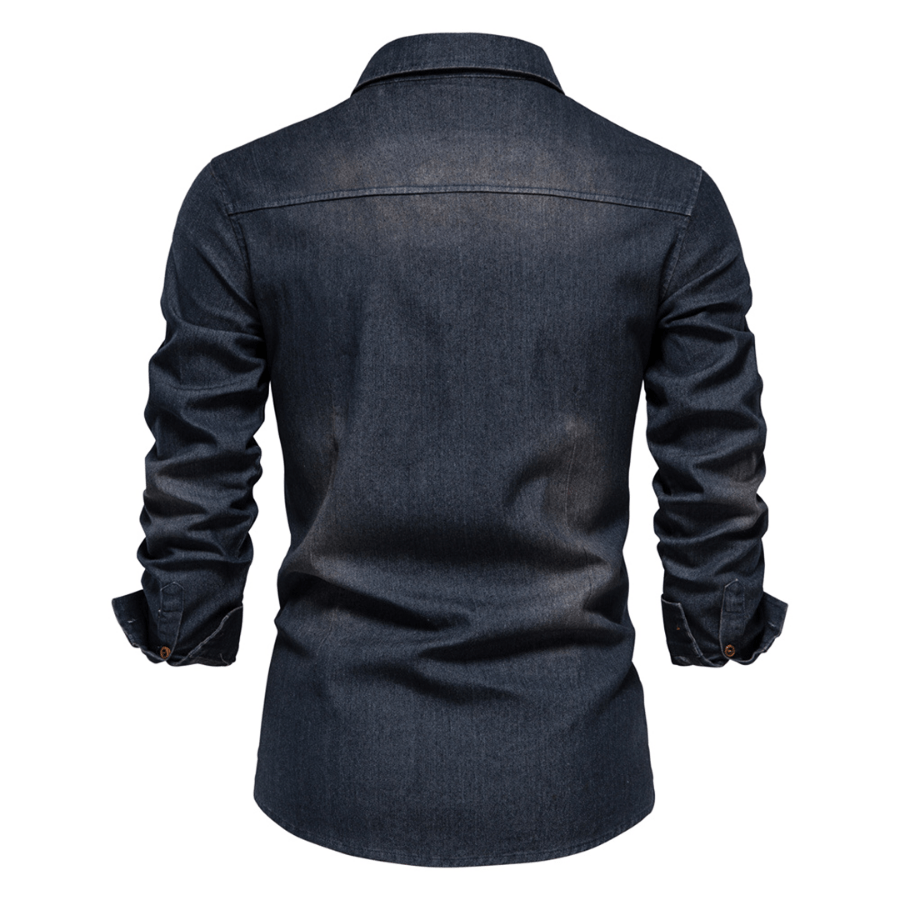 Men's Shirt Long Sleeve Cotton Casual Style