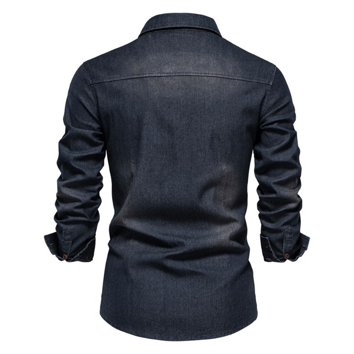 Men's Shirt Long Sleeve Cotton Casual Style